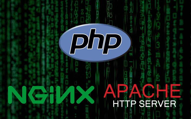 PHPとnginxとApacheのロゴ